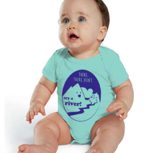 infant baby bodysuit cry a river onesie