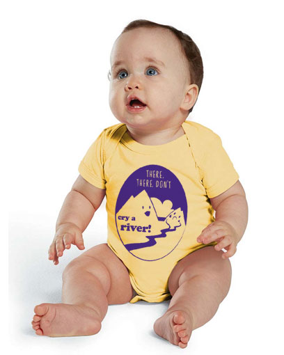 infant baby bodysuit cry a river onesie