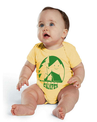 happy camper onesie baby bodysuit
